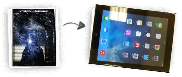 IPAD screen Repair Before and After