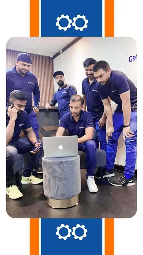 Laptop repair team working in Dubai