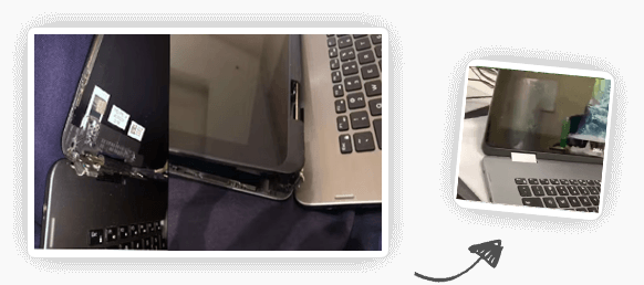 Laptop Repair Before and After
